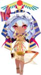  1girl alternate_costume ancient_egyptian_clothes anklet artist_request bat_wings blue_hair closed_mouth frown full_body game_cg hat hat_ribbon highres holding holding_scepter jewelry long_hair looking_at_viewer mob_cap nemes non-web_source official_art pink_eyes pointy_ears red_eyes remilia_scarlet ribbon scepter self-datamine slit_pupils solo tan tohotopia touhou transparent_background wings 