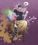 anthro aroused big_diaper black_clothing black_shirt black_topwear blue_body blue_fur blush bodily_fluids canid canine canis clothing cum cumming_while_shitting diaper ejaculation erection excessive_cum excessive_feces excessive_genital_fluids feces footwear fur genital_fluids green_body green_fur grey_body grey_fur hands-free heart_symbol hi_res huge_diaper hyper hyper_diaper hyper_feces leaking_cum leaking_diaper legwear mammal pattern_clothing pattern_footwear pattern_legwear pattern_socks pattern_stockings pink_body pink_fur pink_nose poofbuttrocky pooping rocky_(poofbuttrocky) sex_toy shirt smelly socks soiled soiled_diaper soiling soiling_diaper solo spontaneous_ejaculation stink_fumes stockings striped_clothing striped_footwear striped_legwear striped_socks striped_stockings stripes surprised text topwear unclean_diaper used_diaper using_diaper vibrator wand_vibrator wolf