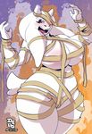  big_breasts breasts caprine costume goat halloween holidays huge_breasts lionalliance looking_at_viewer mammal monster open_mouth solo toriel undertale video_games 