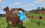  2026 allay anal artist_name axoarts balls bestiality big_balls big_butt blue_body blue_wings bodily_fluids brown_body brown_ears brown_fur brown_hair brown_hooves brown_mane brown_nose brown_tail butt cloud day digital_media_(artwork) duo equid equine fairy feral feral_rimmed fur gabriel_(axoarts) genitals grass hair halo hi_res hooves horse huge_balls huge_butt humanoid male male/male male_rimmed male_rimming male_rimming_male mammal mane microsoft minecraft mojang on_grass on_ground oral plant quadruped rear_view rimming rimming_male sex sweat tail text thick_thighs three-quarter_view tree winged_humanoid wings xbox_game_studios 