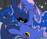  azure_night blue_hair blush color_edit colored cunnilingus duo facial_hair fan_character female friendship_is_magic glo-in-the-dark hair mammal my_little_pony necklace oral princess_luna_(mlp) purple_hair pussy sex vaginal 