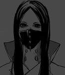  androgynous as_nodt bleach bleach:_the_thousand-year_blood_war boushi_(hebitora) buttons cape commentary_request greyscale long_hair male_focus mask monochrome quincy solo spikes sternritter wandenreich 