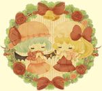  chibi closed_eyes flandre_scarlet moyu multiple_girls remilia_scarlet siblings sisters touhou wreath 