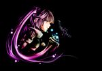  black_background copyright_name dlei purple_hair solo sophie_(tales) tales_of_(series) tales_of_graces twintails 