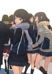  multiple_girls mura_(kanojo_no_oukoku) original scarf school_uniform skirt 