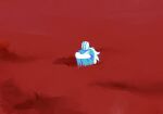  1boy commentary_request denisefanta field full_body highres killer_(one_piece) knees_to_chest knees_up limited_palette long_hair male_focus mask one_piece red_background sitting solo wide_shot 