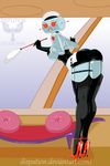  bent_over breasts butt female high_heels looking_at_viewer looking_back machine open_mouth red_eyes robot rosie_the_robot the_jetsons 