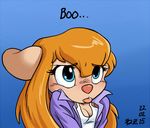  2015 anthro blonde_hair blue_eyes blush breasts chip_&#039;n_dale_rescue_rangers clothed clothing disney english_text female gadget_hackwrench hair long_hair mammal mouse nezuya pouting rodent solo text 
