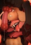 2026 animal_genitalia animal_penis anthro anthro_on_feral artist_name balls belly bestiality big_butt big_penis bodily_fluids bovid butt canid canid_demon canine canine_genitalia canine_penis caprine close-up clothed clothing colored comic curvy_figure demon detailed digital_drawing_(artwork) digital_media_(artwork) drooling english_text erection feral floppy_ears fur genital_fluids genitals glace_(glaceiscoffee) goat group hellhound hi_res huge_penis imminent_sex knot larger_feral larger_male male male/male male_anthro male_feral male_on_anthro male_on_feral mammal mythological_canine mythological_creature mythology navel nude open_mouth penile penis penis_on_face precum precum_string raised_clothing raised_shirt raised_topwear saliva shaded sheath shirt signature size_difference slim_anthro smaller_anthro smaller_male smile tail tan_body tan_fur text thick_thighs tongue tongue_out topwear trio twang wide_hips worried