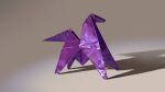  commentary_request grey_background highres naoya_ohtani no_humans object_focus origami original shadow 