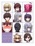  5boys 6+girls absurdres ahegao ahoge ando_yuugo animal_ears antenna_hair arcueid_brunestud bandage_over_one_eye bandaged_head bandages black_bandages black_bow blonde_hair blush bow brown_hair cat_ears cat_girl chibi ciel_(tsukihime) closed_eyes closed_mouth coat collared_shirt crying dead_apostle_noel_(tsukihime) dr._arach dress eco-arc evil_smile fur_coat green_eyes grey_eyes grey_hair grey_jacket hair_ornament hair_scrunchie hairpin hand_up highres jacket karius_berlusconi long_hair mario_gallo_bestino masked messy_hair multiple_boys multiple_girls necktie noel_(tsukihime) nun official_alternate_costume orange_shirt pale_skin pink_bow profile_picture purple_hair red_eyes saiki_gouto saiki_mio sakurello saliva sanpaku scrunchie shaking_head shirt short_hair side_ponytail sidelocks smile sweat tongue tongue_out tsukihime tsukihime_(remake) two_side_up vampire vlov_arkhangel white_dress yellow_eyes 