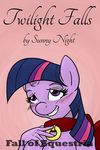  2014 anthro anthrofied blush breasts cleavage clothed clothing collar dialogue english_text equine fall_of_equestria female friendship_is_magic horn mammal my_little_pony poprocks purple_eyes severed_horn slave smudge_proof solo text twilight_sparkle_(mlp) winged_unicorn wings 
