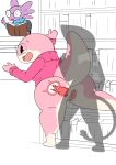2022 absurd_res amphibian anthro anthro_on_anthro anthro_penetrated anthro_penetrating anthro_penetrating_anthro aquatic axolotl being_watched big_breasts blue_clothing blue_sweater blue_topwear bodily_fluids book breasts cervical_penetration clitoris clothing countershading cum cum_in_uterus cum_inside cumshot defunctumbra ejaculation erection eyewear female female_penetrated genital_fluids genitals gesture glasses group hand_gesture hi_res internal library looking_at_another male male/female male_penetrating male_penetrating_female mole_salamander multicolored_body ok_sign on_one_leg open_mouth orgasm penetration penile penile_penetration penis penis_in_vagina pink_body pink_clothing pink_sweater pink_topwear plantigrade purple_body raised_heel rear_view rectangular_glasses red_penis round_glasses salamander sex sitting standing standing_sex stealth_sex sweat sweatdrop sweater tail thick_thighs topwear translucent trio two_tone_body uterus vaginal vaginal_penetration vulva white_body x-ray_view
