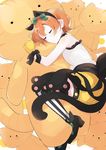 animal_ears bare_shoulders boots bow cat_ears cat_tail choker closed_eyes commentary fake_animal_ears from_above full_body gloves hair_ribbon highres hoshizora_rin love_live! love_live!_school_idol_project orange_hair oversized_object ribbon shirt short_hair shorts simple_background sleeping sleeveless sleeveless_shirt solo striped striped_legwear stuffed_animal stuffed_cat stuffed_toy tail thighhighs totoki86 vertical-striped_legwear vertical_stripes white_background white_shirt 
