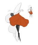 2026 anthro arthropod biped black_body black_eyes carrying_another carrying_partner cloak clothing crossbar_emanata digital_drawing_(artwork) digital_media_(artwork) duo emanata empty_eyes eyes_closed female female/female female_anthro female_humanoid happy hi_res holding_partner hollow_knight:_silksong hollow_knight_(franchise) hornet_(hollow_knight) hug hugging_another humanoid justdog kissing lace_(hollow_knight:_silksong) mouthless multiple_images red_cloak red_clothing simple_background team_cherry white_background white_body