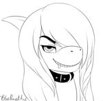  bluepencilpony collar fish marine sat_(character) shark sketch tiger_shark 