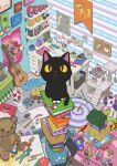  absurdly_detailed_composition amazon_(company) angry_birds animal animal_focus applejack barbie_(franchise) bart_simpson batman batman_(series) black_cat blossom_(ppg) book book_stack box bubbles_(ppg) buttercup_(ppg) cameo cameo_request cat chair character_doll commentary copyright_request dc_comics doll donnie_darko english_commentary evernote facebook facebook_logo guitar highres indoors instrument joker_(dc) kyubey lady_rainicorn lisa_simpson loaded_interior looking_at_viewer mahou_shoujo_madoka_magica messy_room mickey_mouse mickey_mouse_&amp;_friends my_little_pony my_little_pony:_friendship_is_magic nike_(company) no_humans original otaku_room pac-man pac-man_(game) pikachu playmobil pokemon powerpuff_girls rarity_(my_little_pony) red_(angry_birds) rug scenery sitting space_invaders spongebob_squarepants spongebob_squarepants_(series) starbucks stuffed_animal stuffed_toy stuffed_unicorn table teddy_bear the_lego_group the_simpsons twitter twitter_logo variant_set video_game_dialogue_box yellow_eyes youtube yoyo_(harapeko) 