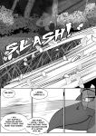 absurd_res anthro avian clothing collared_shirt comic dialogue dress_shirt english_text eyewear floor garden glasses greenhouse hare hi_res lagomorph leporid male mammal mature_male melee_weapon monochrome onomatopoeia rapier shirt smile solo sound_effects speech_bubble sword text threatening tile tile_floor topwear viola_bat vivarium weapon whiskers