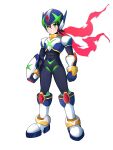  1boy absurdres adapted_costume alternate_color alternate_costume arm_cannon armor armored_boots body_armor bodysuit boots brown_hair commission commissioner_upload covered_abs covered_navel forehead_jewel full_body gauntlets gloves green_eyes helmet highres knee_armor knee_boots mechanical_ears mega_man_(series) mega_man_x_(series) mega_man_zero_(series) non-web_source shoulder_armor solo transparent_background uta_guipiy weapon x_(mega_man) 