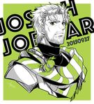  bad_id bad_pixiv_id beard character_name dated facial_hair green_eyes jojo_no_kimyou_na_bouken joseph_joestar limited_palette male_focus redby623 scarf signature solo turtleneck upper_body 