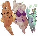 2024 antennae_(anatomy) anthro aquatic bedroom_eyes belly big_belly big_breasts big_butt bikini black_bikini black_bra black_clothing black_panties black_swimwear black_underwear blue_bikini blue_body blue_bra blue_clothing blue_panties blue_skin blue_swimwear blue_tail blue_underwear bra breasts brown_body brown_feet brown_fur brown_tail butt butt_grab cellulite cheek_spots circle_eyebrows claws cleavage clothed clothing colored_sketch cotton_tail countershade_belly countershade_butt countershade_face countershade_torso countershading digitigrade ear_fins eeveelution eyebrows feet female fin full-length_portrait fur g-string gastropod generation_1_pokemon generation_4_pokemon generation_6_pokemon goodra green_mouth group halter_top hand_behind_head hand_on_butt hi_res hindpaw humanoid_feet lagomorph leporid long_ears looking_at_viewer looking_back lopunny mammal medium_breasts mollusk mostly_nude mouthless narrowed_eyes navel nintendo noseless open_mouth overweight overweight_anthro overweight_female panties pawpads paws pink_pawpads plantigrade pokemon pokemon_(species) portrait presenting presenting_hindquarters pupils purple_bikini purple_body purple_bra purple_clothing purple_feet purple_panties purple_sclera purple_skin purple_swimwear purple_underwear rabbit raised_arm raised_tail red_eyes seductive shaded short_tail side_boob simple_background sketch skimpy slug smile smirk soles stretching swimwear tail thick_tail thick_thighs three-quarter_portrait trio two-piece_swimsuit underwear vaporeon white_background white_pupils wolfertinger yawn
