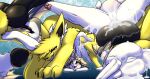 absurd_res after_sex ahegao anal anal_penetration animal_genitalia animal_penis anus ball_suck big_penis black_penis bodily_fluids butt canine_genitalia canine_penis claws cum cum_covered cum_in_ass cum_inside cum_on_butt cum_on_face cum_on_ground cum_on_tail cum_splatter digital_drawing_(artwork) digital_media_(artwork) doggystyle duo eeveelution ejaculation feet fellatio female female_feral female_on_feral female_penetrated feral feral_on_feral feral_penetrated feral_penetrating feral_penetrating_feral fin from_behind_position front_view fur generation_1_pokemon genital_fluids genitals grin head_fin hi_res hindpaw huge_penis intraspecies jolteon kavek_(artist) knot knotted_penis larger_feral larger_male looking_at_another looking_at_partner looking_back looking_back_at_another looking_back_at_partner looking_back_at_self looking_pleasured lying male male/female male_feral male_on_feral male_penetrating male_penetrating_female messy multicolored_body multicolored_fur multiple_angles multiple_positions neck_fin nintendo on_side open_mouth oral oral_penetration paws penetration penile penile_penetration penis penis_in_ass penis_in_mouth pokemon pokemon_(species) quadruped rear_view sex shaded sharp_teeth side_view size_difference smaller_female smaller_feral smaller_penetrated smile sock_the_cumporeon soft_shading sucking tail teeth tongue_showing two_tone_body two_tone_fur unknown_year vaporeon white_body white_fur yellow_body yellow_fur