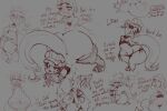 ambiguous_gender animal_genitalia anthro ball_tugging ballbusting berry_ranieri beverage big_butt bikini bikini_bottom butt clothing cock_and_ball_torture collar duo ear_piercing ear_ring english_text female genital_torture genitals huge_butt legwear male male/female mammal mustelid otter piercing ring_piercing semi-anthro sheath sketch stockings swimwear text threatening topwear tube_top two-piece_swimsuit vulva wide_hips xilrayne