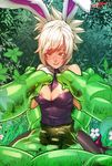  alternate_costume animal_ears battle_bunny_riven breasts bunny_ears bunny_girl bunnysuit cleavage deathwingxiii detached_collar folded_ponytail large_breasts league_of_legends pantyhose riven_(league_of_legends) short_hair silver_hair transparent white_hair wrist_cuffs zac 