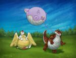 2026 artist_name balloon_belly belly belly_expansion belly_inflation belly_on_ground big_belly bloated claws collar colored crouton_(savagingdragon) digital_drawing_(artwork) digital_media_(artwork) dragon ear_frill expansion eyes_closed feathered_wings feathers female feral floating forest frill_(anatomy) gold_(metal) gold_jewelry group hair hand_on_own_belly happy hi_res horn huge_belly inflated_belly inflated_tail inflation jewelry leash leash_pull looking_at_another lunhiss lunhiss_(character) male membrane_(anatomy) membranous_wings mythological_creature mythological_scalie mythology obese obese_feral overweight overweight_feral plant round_body scalie shaded spherical_inflation spiked_tail spikes spikes_(anatomy) tail tarrasque text tree trio widescreen wings
