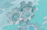  3d animated animated_gif black_eyes blender_(medium) commentary derivative_work english_commentary gears kcamberart klang looping_animation no_humans official_art_redraw open_mouth pokemon pokemon_(creature) pokemon_tcg 