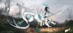 4_eyes 6_legs anthro aqueduct arrow_(weapon) athletic athletic_anthro athletic_male avian biceps bird black_hair blood blue_eyes blurred_background bodily_fluids branch_tail bridge canid canine canis dragon dream fog grass hair hi_res horn hybrid hybrid_taur hynvale hynvale_navayaghale_(hynvale) long_ears long_hair looking_at_another male mammal markings melee_weapon multi_eye multi_leg multi_limb multi_tail muscular muscular_anthro muscular_male muscular_thighs mythological_creature mythological_scalie mythology nature nature_background nightmare pain plant polearm ranged_weapon rock sad scalie solo spear spikes spikes_(anatomy) stab struggling tail tail_motion tailwag taur teeth text thorns torch tree unknown_species url vent_art walking walking_away weapon white_body wolf