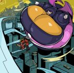2026 absurd_res air_inflation anthro bat bat_wings belly belly_expansion big_belly big_breasts big_cheeks black_body black_bodysuit black_clothing black_ears black_eyebrows black_hair black_jumpsuit black_nose black_skinsuit black_tail body_inflation bodysuit breast_expansion breasts building cel_shading cheek_expansion city cityscape clothing cloud colored digital_media_(artwork) e-123_omega eulipotyphlan expansion eyebrows eyelashes eyeshadow female floating footwear gloves group hair handwear hedgehog hi_res holding_another huge_belly huge_breasts huge_cheeks hyper hyper_belly hyper_breasts hyper_inflation immobile inflation lips machine makeup male mammal membrane_(anatomy) membranous_wings neck_tuft nikoltine open_mouth outside pink_lips puffed_cheeks purple_eyeshadow purple_wings red_body red_eyes red_hair red_mouth road robot rouge_the_bat round_body scut_tail sega shaded shadow_the_hedgehog shoes short_tail skinsuit sky sonic_the_hedgehog_(series) spherical_inflation tail tan_body tan_inner_ear teal_eyes teeth tight_clothing trio tuft white_clothing white_ears white_footwear white_gloves white_hair white_handwear white_shoes wings yellow_sky