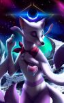  2023 4_claws 4_fingers 5:8 anthro aurora_(phenomenon) black_claws black_nose blue_sun claws detailed_background digital_media_(artwork) dipstick_ears ear_markings eclipse evergreen_tree eyes_closed fan_character featureless_chest featureless_crotch female female_anthro fingers front_view frozen fur generation_5_pokemon halo heart_symbol hi_res ice inner_ear_fluff lake markings meraence mienshao mostly_nude mountain mouth_closed multicolored_ears multicolored_tail nature nintendo nude nude_anthro nude_female outside pine_tree pink_inner_ear plant pokemon pokemon_(species) purple_body purple_ear_tips purple_ears purple_fur purple_tail red_scarf rock scarf scarf_only snow solo space standing sun tail tree tuft two_tone_ears two_tone_tail whiskers white_body white_ears white_fur white_inner_ear_fluff white_tail 