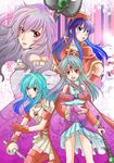  :d :o armor bad_id bad_pixiv_id bare_shoulders blue_eyes blue_hair blush bridal_gauntlets cape capelet choker circlet detached_sleeves diadora_(fire_emblem) dress eirika fingerless_gloves fire_emblem fire_emblem:_akatsuki_no_megami fire_emblem:_fuuin_no_tsurugi fire_emblem:_seima_no_kouseki fire_emblem:_seisen_no_keifu gloves hair_tubes kazami_kei lilina long_hair long_sleeves looking_at_viewer looking_away looking_to_the_side makeup micaiah multiple_girls open_mouth purple_eyes purple_hair rapier red_eyes silver_hair skirt smile staff sword weapon 