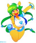  3mangos alternate_hairstyle anthro big_breasts breasts clothing cute earth_pony equine fan_character female friendship_is_magic horse legwear looking_at_viewer mammal mango_(character) my_little_pony pony socks solo thigh_highs undertale video_games 