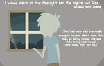  english_text flashlight human inside light mammal night shane_frost text window 