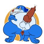 1:1 3_toes 4_fingers absurd_res animal_genitalia animal_penis anthro anus balls bedroom_eyes belly blue_body blue_eyelids blue_feet blue_fur blue_head blue_paws blue_thighs bob-jiggles butt butt_focus canid canine canine_genitalia canine_penis canis cheek_markings circle_background clenched_teeth disney disney_channel domestic_dog erection facial_markings feet fingers floppy_ears freckles fur genitals gesture grin grinning_at_viewer half-closed_eyes hand_gesture hand_on_ground head_markings hi_res inviting inviting_to_sex inviting_viewer knot knotted_penis leaned_back leaning leaning_backward looking_at_viewer male mammal markings multicolored_body multicolored_fur narrowed_eyes orange_background paws penis perineum pointing pointing_at_anus pointing_at_penis pointing_at_self presenting presenting_anus presenting_balls presenting_hindquarters presenting_penis pupils red_anus red_nose red_penis seductive sheath simple_background slightly_chubby slightly_chubby_male smile smiling_at_viewer smug smug_face smug_grin snout solo spot_helperman spread_legs spreading tail teacher's_pet teeth thick_penis toes toony white_background white_balls white_belly white_body white_fur white_perineum white_snout yellow_sclera
