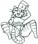 2026 after_sex anthro bodily_fluids bottomless breasts chef_hat chef_richelle clitoris clothed clothing crotch_tuft cum cum_from_vagina cum_in_vagina cum_inside domestic_cat dress eyelashes felid feline felis female genital_fluids genitals hair hat headgear headwear hi_res long_hair mammal markings max_meow medium_breasts monochrome open_mouth open_smile redout sitting sketch smile solo spread_legs spreading striped_body striped_markings striped_tail stripes tail tail_markings thick_thighs tuft vulva whiskers