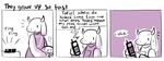  2015 comic english_text female food humor nervous phone pie solo source_request sweat text toriel undertale unknown_artist video_games worried 