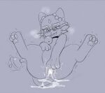 after_sex anus bell beta_pokemon_(species) beta_pokemon_games blush bodily_fluids clitoral clitoral_masturbation clitoral_rubbing cum cum_in_vagina cum_inside digital_media_(artwork) eyewear felid female feral fur genital_fluids genitals glasses heart_eyes heart_symbol looking_down looking_down_at_genitalia looking_pleasured mammal masturbation nintendo open_mouth pawpads pokemon pokemon_(species) pokemon_gold_beta rinrin_(pokemon_gold_beta) rymherdier rynring shaking smile solo spread_legs spreading tail tremble_lines trembling vaginal vaginal_fluids vaginal_masturbation vulva wearing_glasses whiskers