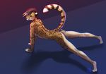  angry athletic cheetah feline female looking_at_viewer mammal niobe nude solo wyla 