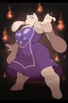 2026 2_horns 3_toes 4_fingers abstract_background anthro artist_name barefoot big_breasts big_eyes black_eyebrows boss_monster_(undertale) bovid breasts caprine closed_frown clothed clothed_anthro clothed_female clothing digital_drawing_(artwork) digital_media_(artwork) doodledox elemental_manipulation eyebrows eyelashes fangs feet female fighting_pose fingers fire fire_manipulation floppy_ears frown full-length_portrait fur glistening glistening_eyes goat horn huge_breasts humanoid_hands iris light_body light_fur long_ears long_eyelashes looking_at_viewer lop_ears mammal mature_anthro mature_female mouth_closed multicolored_clothing multicolored_robe no_pupils plantigrade portrait pose print_clothing print_robe red_eyes robe short_horn slightly_chubby slightly_chubby_anthro slightly_chubby_female small_horn snout solo teeth text thin_eyebrows three-quarter_view tight_clothing tight_robe toes toriel toriel_(undertale) undertale undertale_(series) white_body white_ears white_fur white_sclera wide_hipped_anthro wide_hipped_female wide_hips