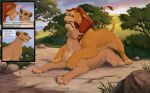 2026 claws comic countershade_torso countershading digital_drawing_(artwork) digital_media_(artwork) disney duo english_text feet felid female female_penetrated feral feral_on_feral feral_penetrated feral_penetrating feral_penetrating_feral fur hi_res lion lying male male/female male_penetrating male_penetrating_female mammal mufasa on_front outside pantherine penetration reallynxgirl sex smle standing tail teeth text the_lion_king toes tongue yellow_sclera