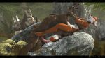 3d_(artwork) 5_toes anthro balls black_nose bottomless bottomless_anthro bottomless_female breasts brown_body brown_fur butt canid canine canis clothed clothing cunnilingus deer digital_media_(artwork) duo_focus erection feet female forest fur genitals grey_body grey_fur group hi_res humanoid_hands interspecies male male/female mammal multicolored_body multicolored_fur nature nude nude_anthro nude_male oral outdoor_nudity outside outside_sex penis plant red_body red_fur sex source_filmmaker_(artwork) toes tree two_tone_body two_tone_fur vaginal white_body white_fur wolf wolfikous