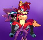 accessory archie_comics bannerniceman blue_eyes blush bodily_fluids boots breasts canid canine clothing duo eulipotyphlan eyelashes eyewear female fiona_fox footwear fox fur genitals glasses gloves hair_accessory hair_ribbon handwear hedgehog hi_res jacket male male/female mammal nipples penetration penile penile_penetration penis penis_in_vagina purple_body purple_fur red_body red_eyes red_fur ribbons sega shoes sonic_the_hedgehog_(archie) sonic_the_hedgehog_(comics) sonic_the_hedgehog_(series) super_scourge sweat tail topwear vaginal vaginal_penetration vulva