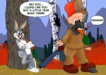 absurd_res animal_noises anthro asinus braying buckteeth bugs_bunny carrot clothing donkey elmer_fudd english_text equid equine feral food forced forced_transformation forest_background fur fur_growth growth gun hawkin hi_res hooves human human_to_anthro humiliation hunter hunting lagomorph leporid looney_tunes male mammal mid_transformation mountain plant rabbit ranged_weapon shocked shotgun snout snout_growth species_transformation tail tail_growth teeth tex_avery text toony torn_clothing torn_shoes transformation transformation_by_substance transformaytion transformaytion2026 vegetable warner_brothers weapon