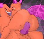 2026 anal anal_penetration animal_genitalia animal_penis anus bodily_fluids butt canid canine canine_genitalia canine_penis darkner deltarune digital_media_(artwork) duo erection feral feral_on_feral feral_penetrated feral_penetrating feral_penetrating_feral fox fur genitals grin intraspecies kittytwink knot male male/male male_penetrated male_penetrating male_penetrating_male mammal musk netskie orange_body orange_fur penetration penile penile_penetration penis penis_in_ass pink_body purple_penis quadruped sex smile sweat tongue tongue_out undertale_(series)