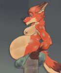 animated animated_gif anthro belly big_belly black_lips black_nose bottomwear bouncing_belly bulge butt canid caninblek canine clothed clothing disney fox fur green_clothing green_eyes green_underwear grey_bottomwear grey_clothing grey_pants heart_clothing heart_symbol heart_underwear lips love_handles low_res male mammal meme moobs musclegut muscular muscular_anthro muscular_male navel nick_wilde nipples open_mouth orange_body orange_fur overweight overweight_anthro overweight_male pants pecs pulling_up_pants short_playtime solo tight_bottomwear tight_clothing tight_pants tight_pants_(meme) topless topless_male torn_clothing torn_underwear underwear wobbling_belly zootopia
