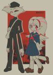4_arms 4_legs absurd_res angel angel_dust arachnid arthropod asian_clothing brother_(lore) brother_and_sister_(lore) clothed clothing demon duo east_asian_clothing enaic31 female gakuran hazbin_hotel hellaverse hi_res humanoid japanese_clothing japanese_school_uniform japanese_text male molly_(angstrom) multi_arm multi_limb school_uniform serafuku sibling_(lore) sister_(lore) spider text translation_request uniform