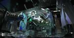  1boy 2others alien alien_stage barefoot black_hair bound chair commentary commission highres intravenous_drip ivan_(alien_stage) jianghuo lab_coat laboratory multiple_others pants shirt syringe_gun white_pants white_shirt 